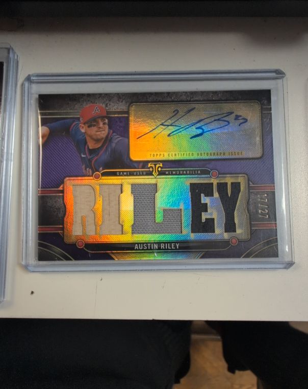 2024 Topps Triple Threads #TTAR-RIL3 Austin Riley — front