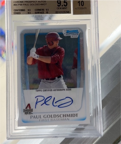 2011 Bowman Chrome #BCP99 Paul Goldschmidt — front