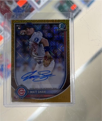 2025 Bowman Chrome #38 Matt Shaw — front