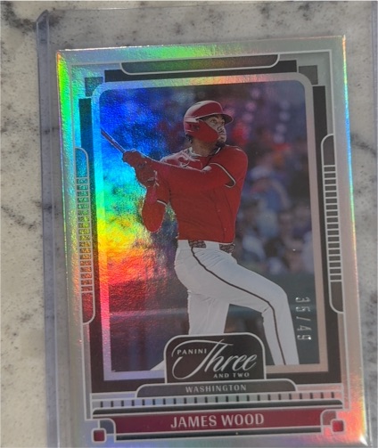 2025 Panini Three and Two #35/49 James Wood — front