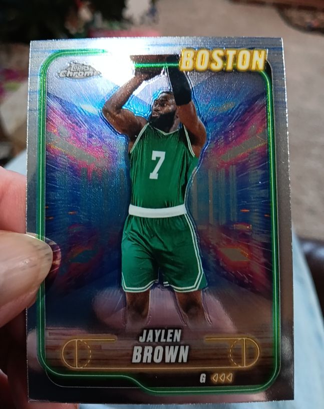 2024-25 Topps Chrome #28 Jaylen Brown — front