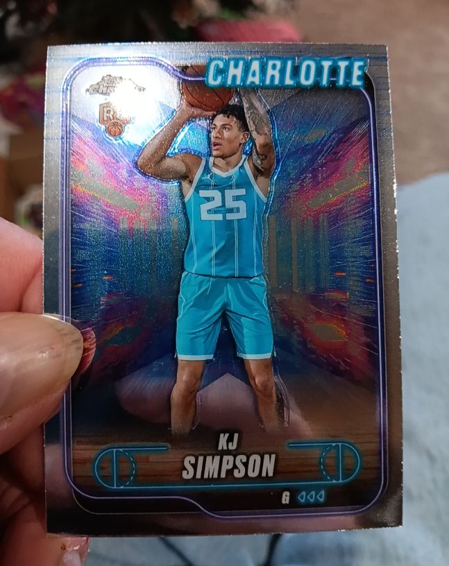 2024-25 Topps Chrome #102 KJ Simpson — front