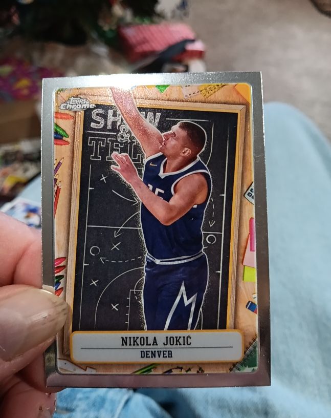 2024-25 Topps Chrome #ST-2 Nikola Jokic Show & Tell — front