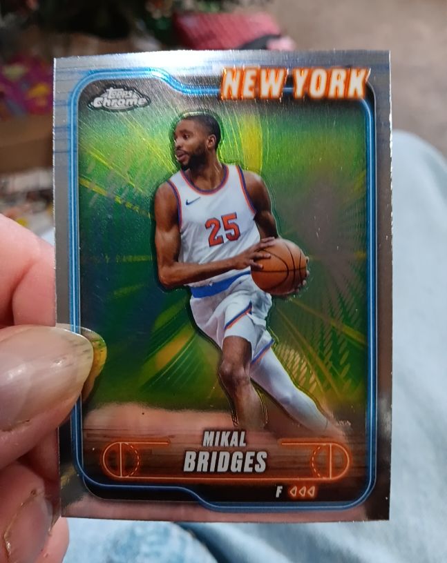 2024-25 Topps Chrome #190 Mikal Bridges — front