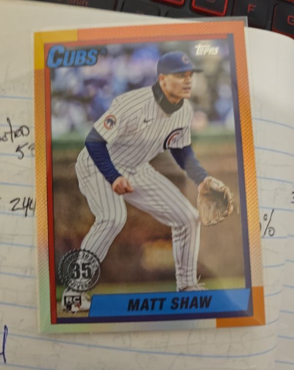 2025 Topps Update #U90-35 Matt Shaw — front