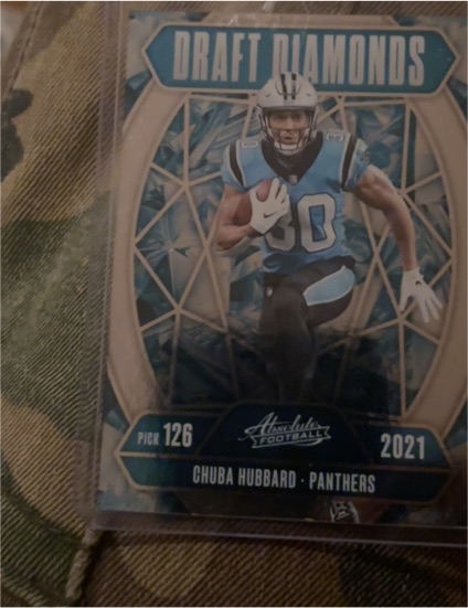 2021 Panini Absolute Draft Diamonds #DD-CHD Chuba Hubbard — front