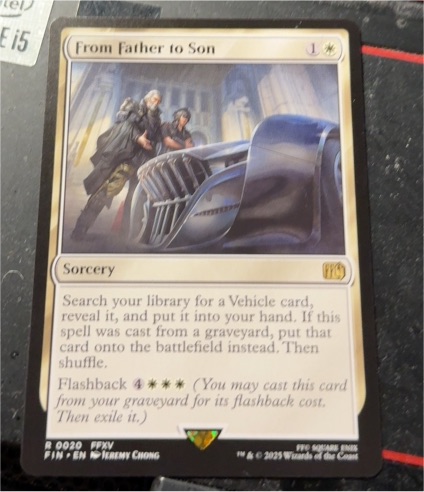 2023 Magic The Gathering Final Fantasy #20 From Father to Son — front