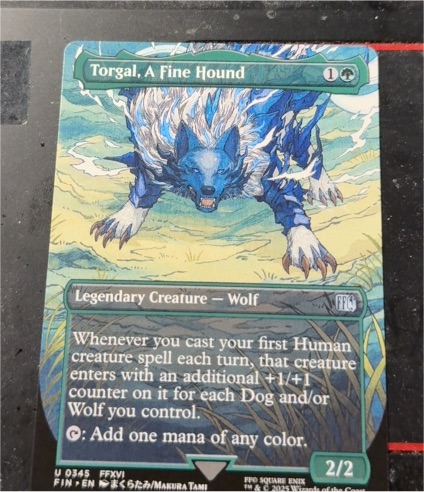 2025 Magic: The Gathering Final Fantasy #345 Torgal, A Fine Hound — front