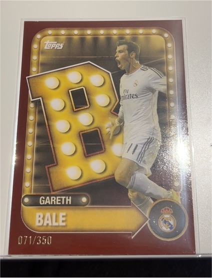 2025 Topps Name In Lights #071 Gareth Bale — front