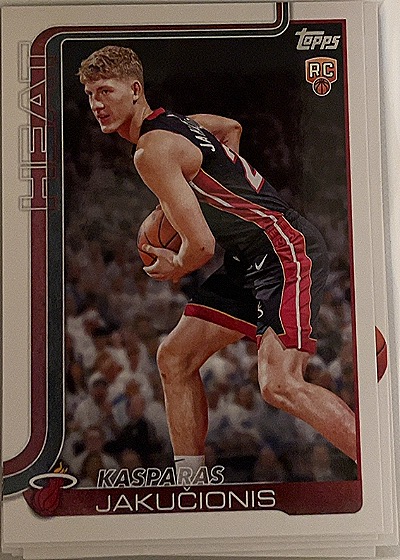 2025-26 Topps #220 Kasparas Jakučionis — front