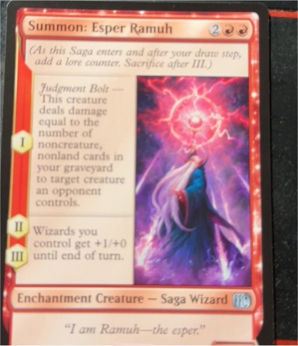 Magic: The Gathering Final Fantasy #161 Summon: Esper Ramuh — front