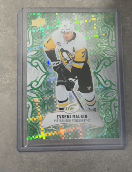 2024-25 Upper Deck Ice Emerald Green #95 Evgeni Malkin — front