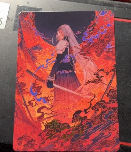 2025 Magic The Gathering Final Fantasy Art Series #35 Nibelheim Aflame Sephiroth — front