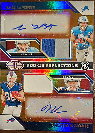 2023 Panini Illusions Rookie Reflections #RRA-SL/DK Sam LaPorta Dalton Kincaid — front