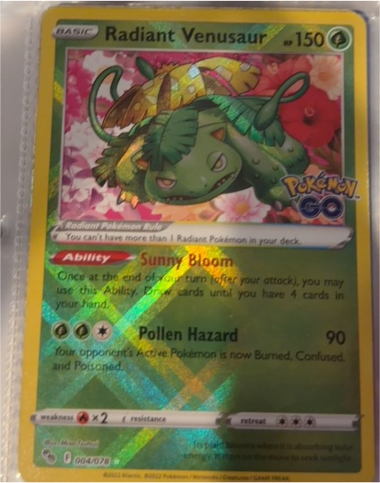 2022 Pokémon GO #004 Radiant Venusaur — front