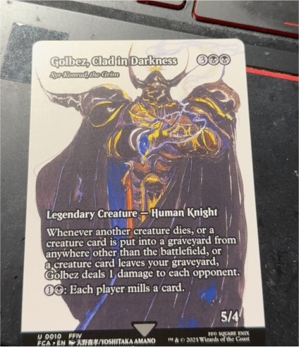 2023 Final Fantasy #0010 Golbez, Clad in Darkness - Syr Konrad, the Grim — front