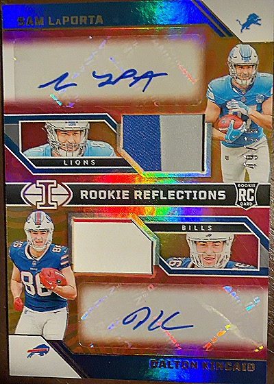 2023 Panini Illusions Rookie Reflections Sam LaPorta Dalton Kincaid — front