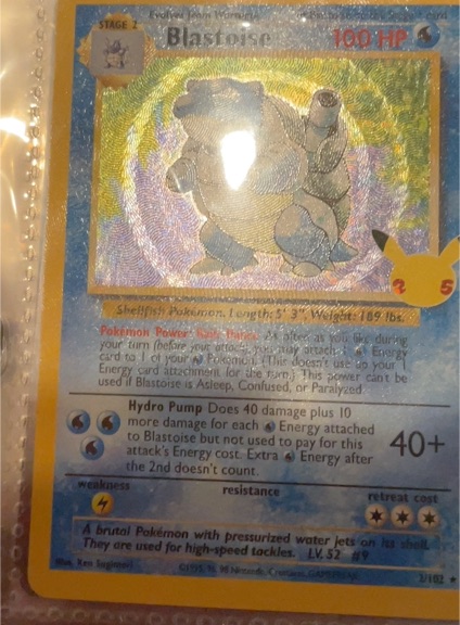 1999 Pokémon Base Set 2 #2 Blastoise Holo — front