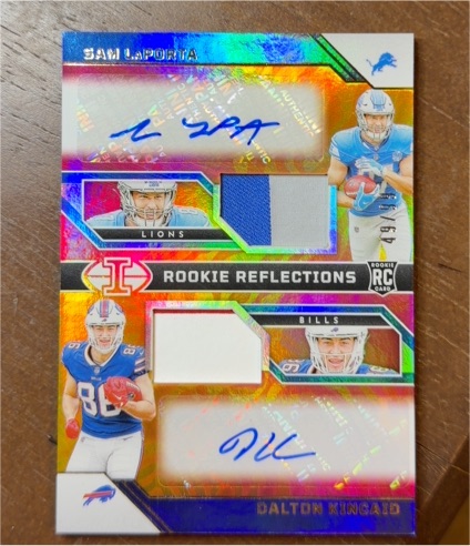 2023 Panini Illusions Rookie Reflections Sam LaPorta Dalton Kincaid — front