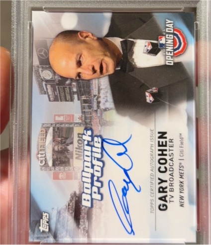 2021 Topps Opening Day Ballpark Profile #BPA-GC Gary Cohen — front