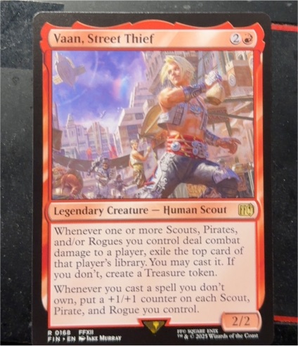 2023 Final Fantasy #168 Vaan, Street Thief — front