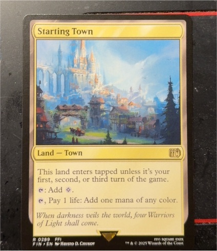 2025 Magic: The Gathering #289 Starting Town — front