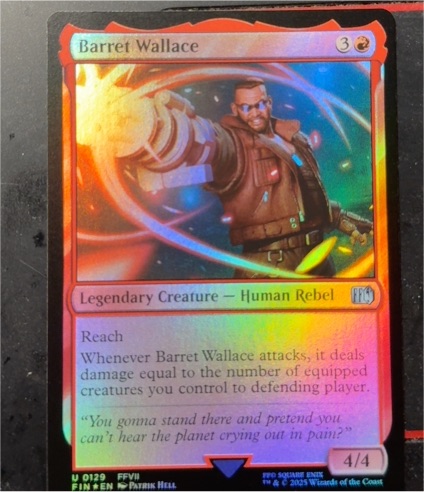 2025 Final Fantasy #129 Barret Wallace — front