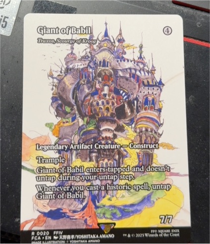2025 Final Fantasy: Through the Ages #0020 Giant of Babil — front