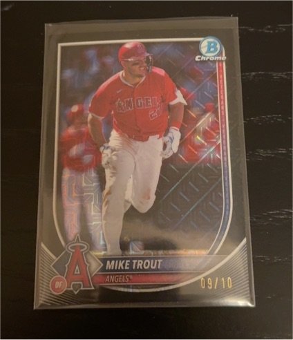 2025 Bowman Chrome #1 Mike Trout — front