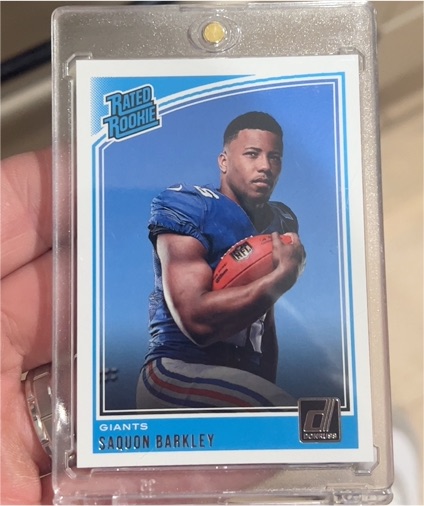 2018 Donruss #206 Saquon Barkley — front