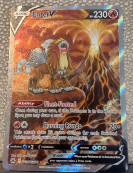 2023 Pokémon Crown Zenith #GG36 Entei V — front