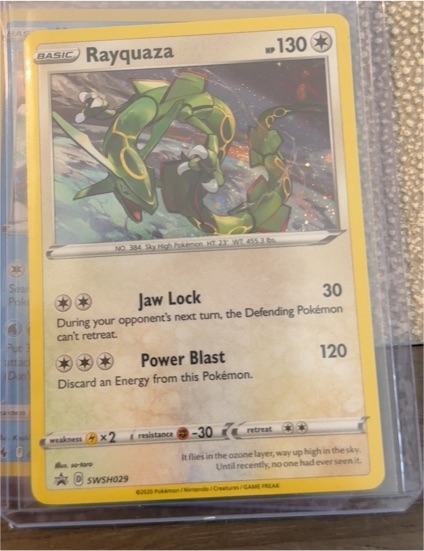 2024 Pokémon SWSH029 Rayquaza — front
