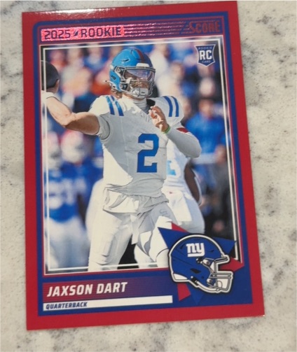 2025 Panini Score #35 Jaxson Dart — front