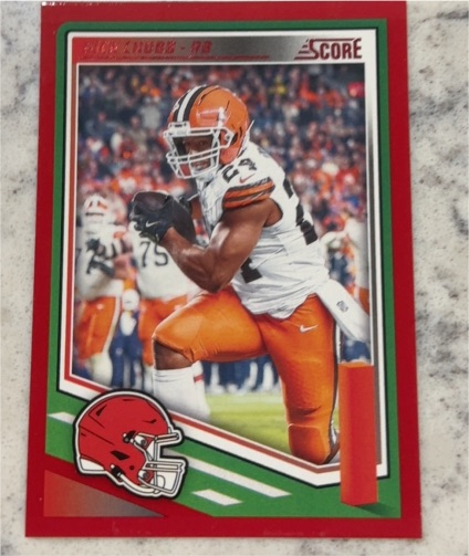 2025 Panini Score #19 Nick Chubb — front