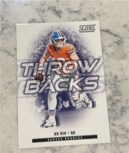 2025 Panini Score #6 Bo Nix — front