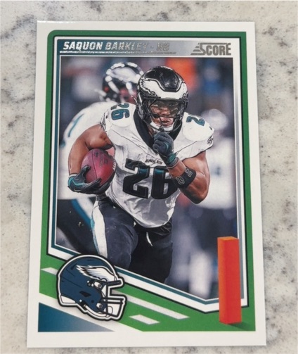 2025 Panini Score #61 Saquon Barkley — front