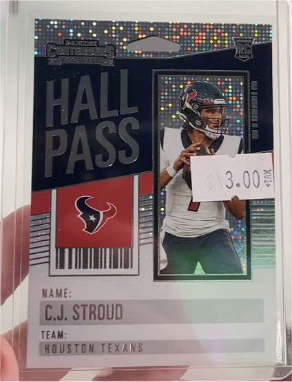 2023 Panini Contenders #24 C.J. Stroud Hall Pass — front