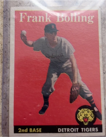 1958 Topps #95 Frank Bolling — front