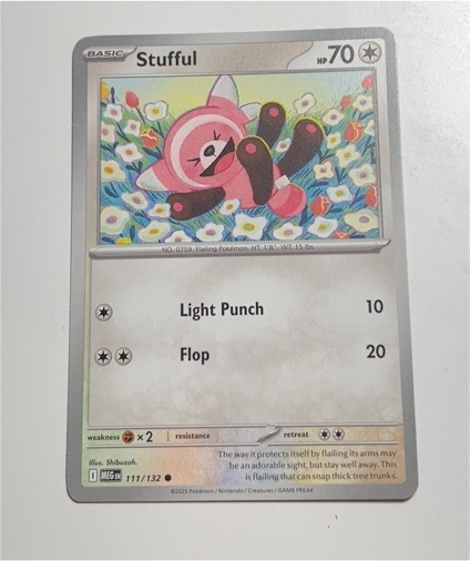 2025 Pokémon Mega Evolution #111 Stufful — front