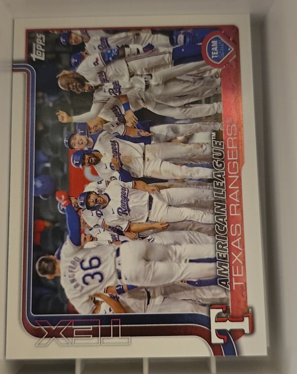 2025 Topps Series 2 #593 Texas Rangers Team Card — front