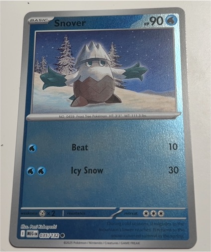 2025 Pokémon ME01: Mega Evolution #035 Snover — front
