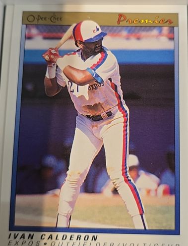 1991 O-Pee-Chee Premier #17 Ivan Calderon — front