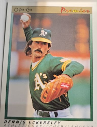 1991 O-Pee-Chee Premier #38 Dennis Eckersley — front