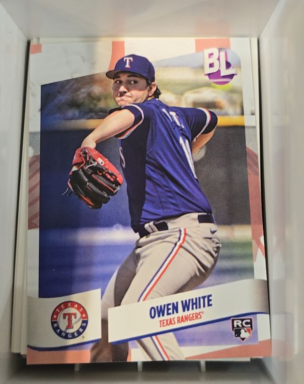 2024 Topps Big League #182 Owen White RC Texas Rangers — front