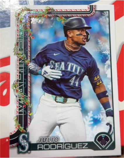 2025 Topps Holiday #H186 Julio Rodríguez — front