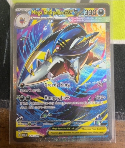 2021 Pokémon Phantasmal Flames #127 Mega Sharpedo EX — front