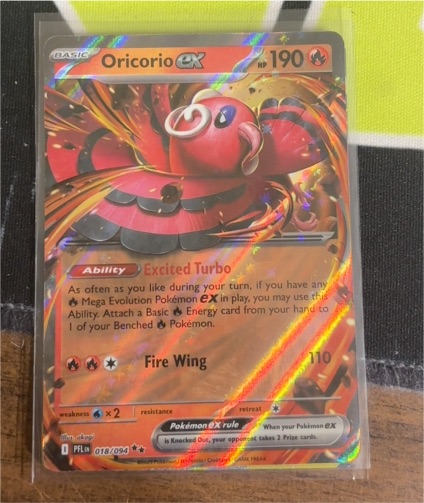 2025 Pokemon TCG ME02: Phantasmal Flames Oricorio ex #018/094 — front