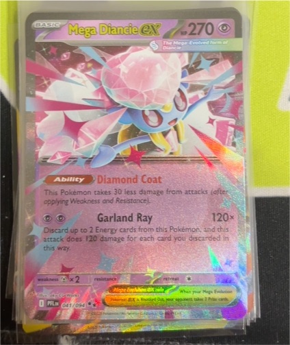 2025 Pokémon TCG Phantasmal Flames #041 Mega Diancie ex — front