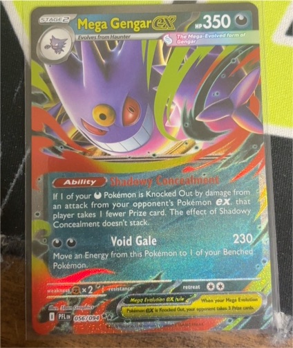 Mega Gengar EX 056/094 Phantasmal Flames — front