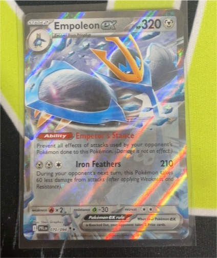 2011 Pokémon ME02: Phantasmal Flames #070 Empoleon ex — front